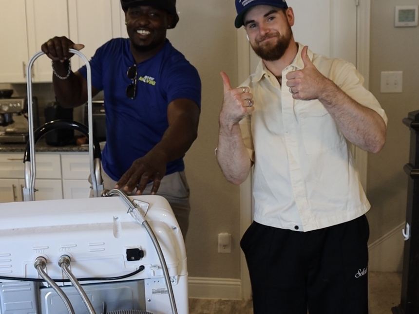 A Buddy Moving crew on a job in Frisco, Texas